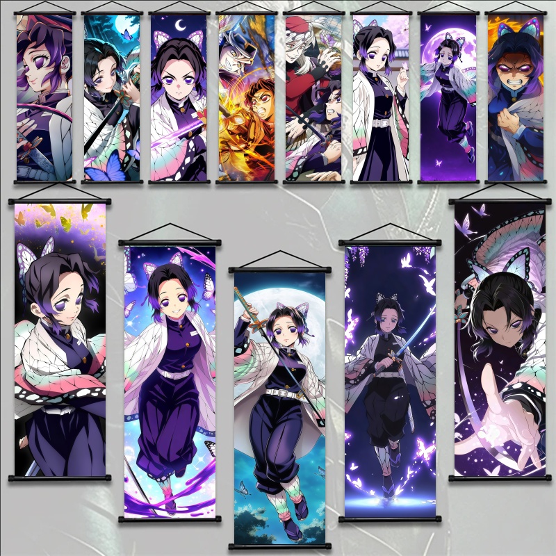Home Decor Design - Shinobu Kocho Demon Slayer Artystyczny Zwoj