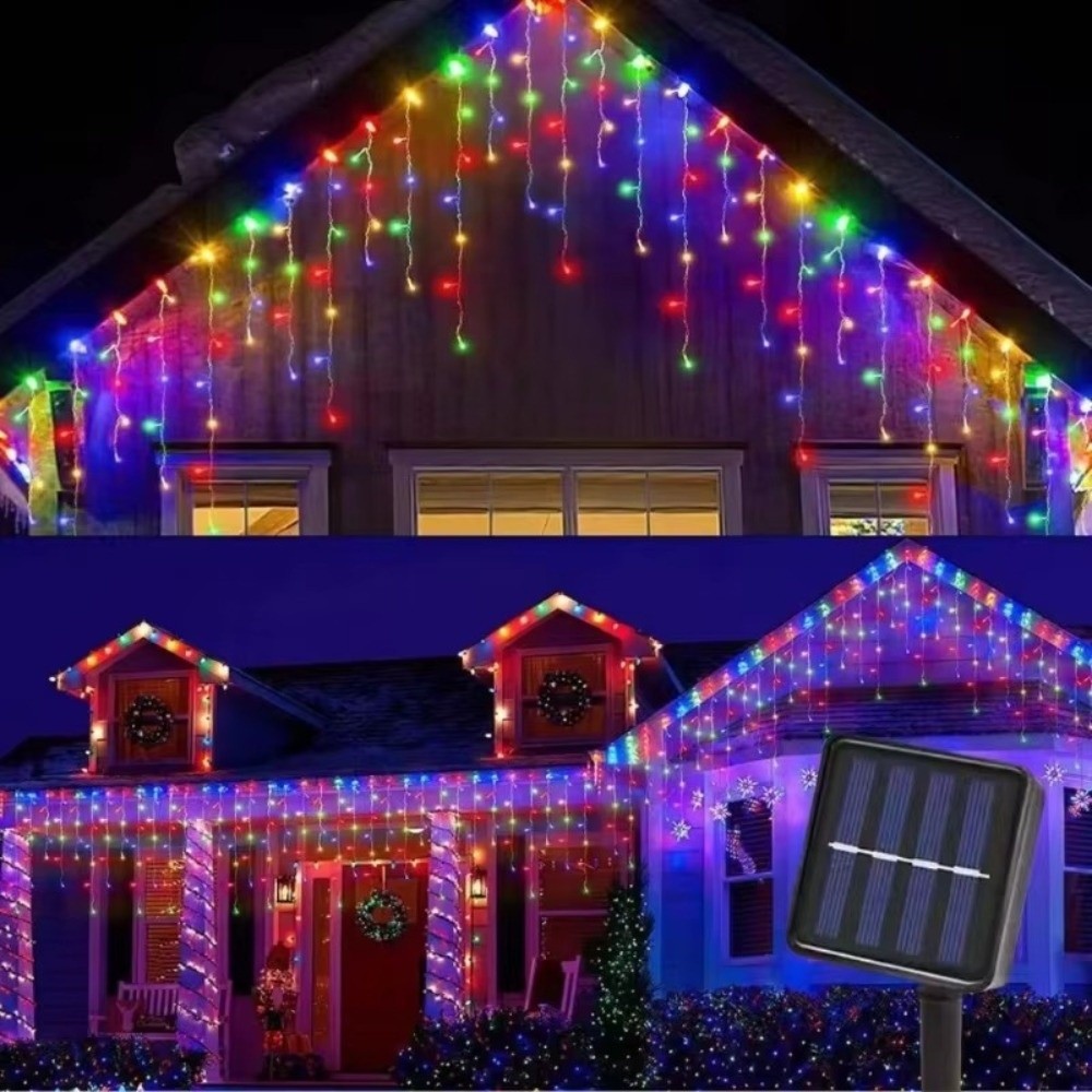 String Curtain Light - Światła kurtynowe wodospad 600 cm, zasilane
