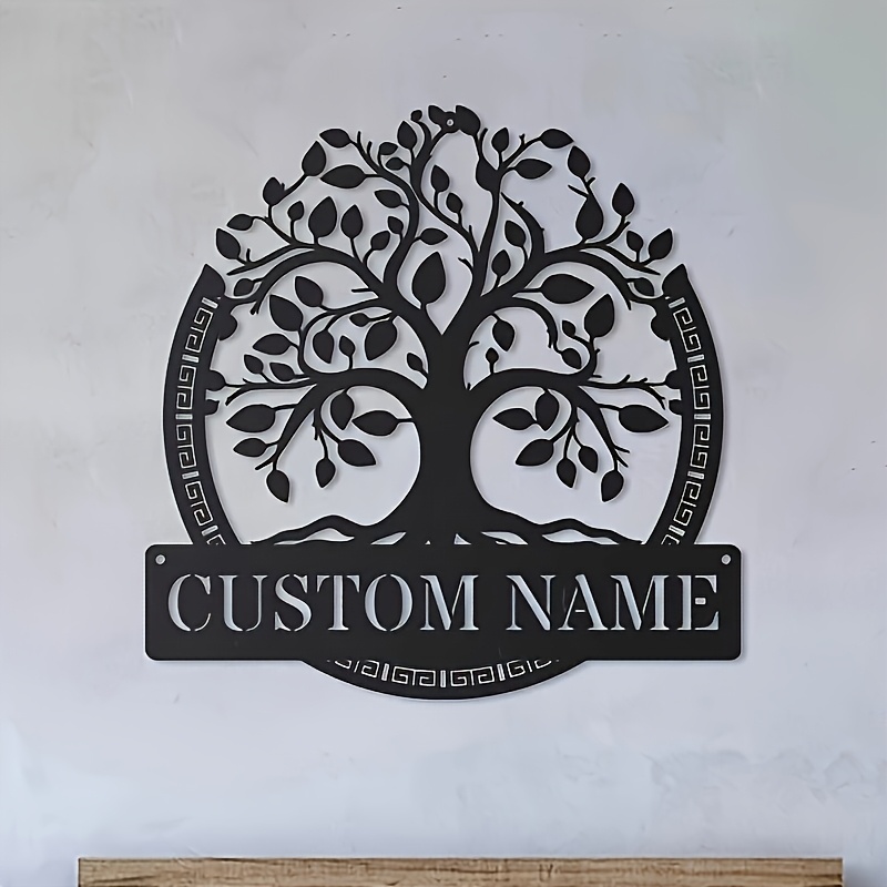 Home Decor Design - Metalowa dekoracja ścienna z motywem Drzewa