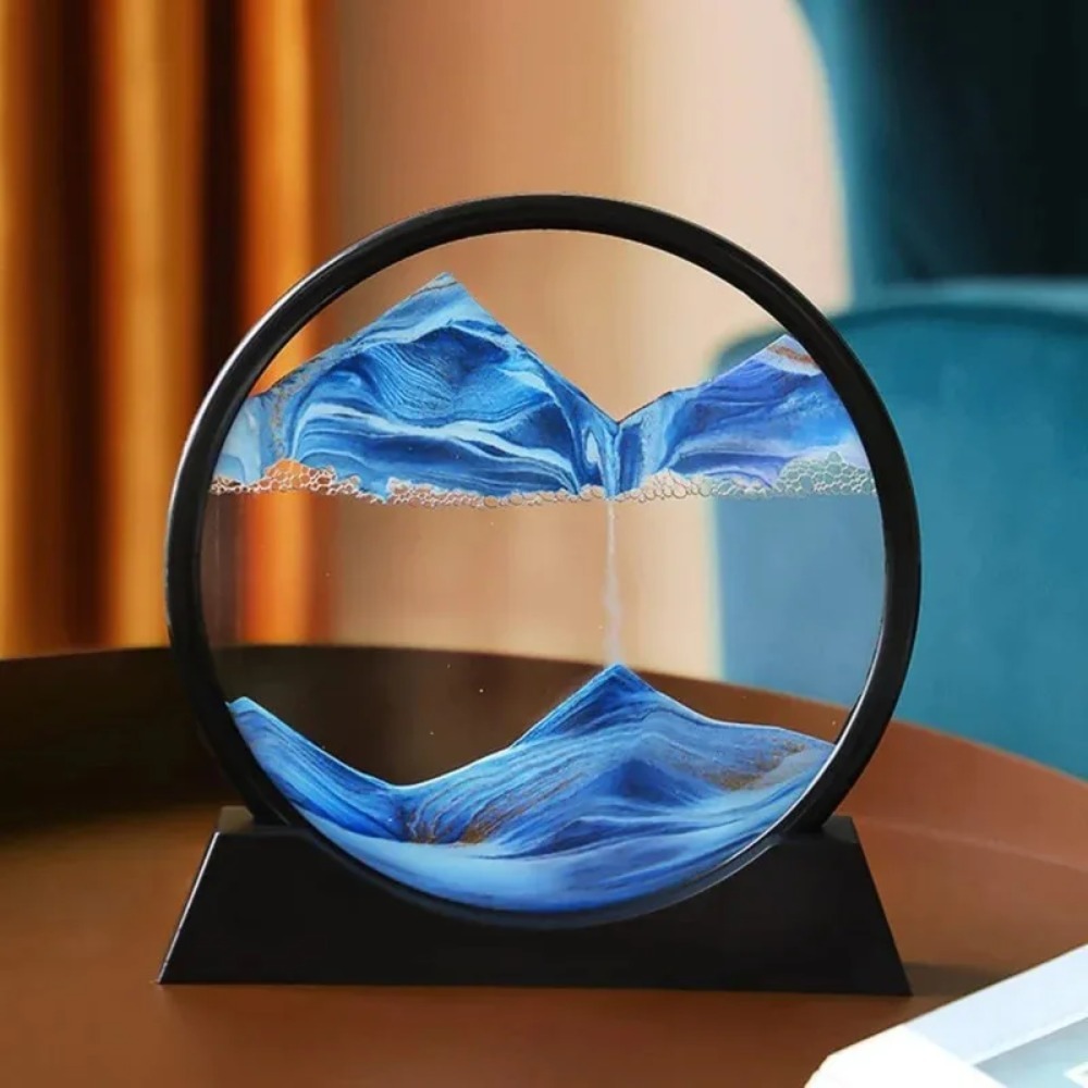Home Decor Nautical - Obraz 3D Klepsydra z Ruchomym Piaskiem,