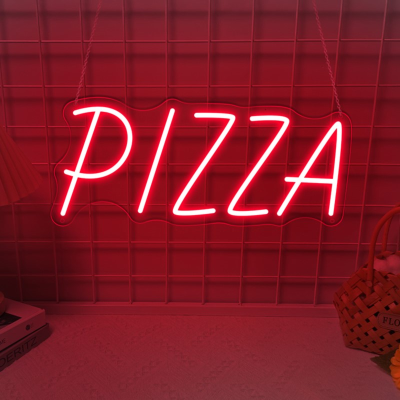 Home Decor Nearby - Neon z pizzą jako dekoracje ścienne