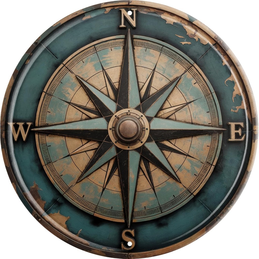 Home Decor Nautical - Zabawny metalowy szyld w stylu boho,