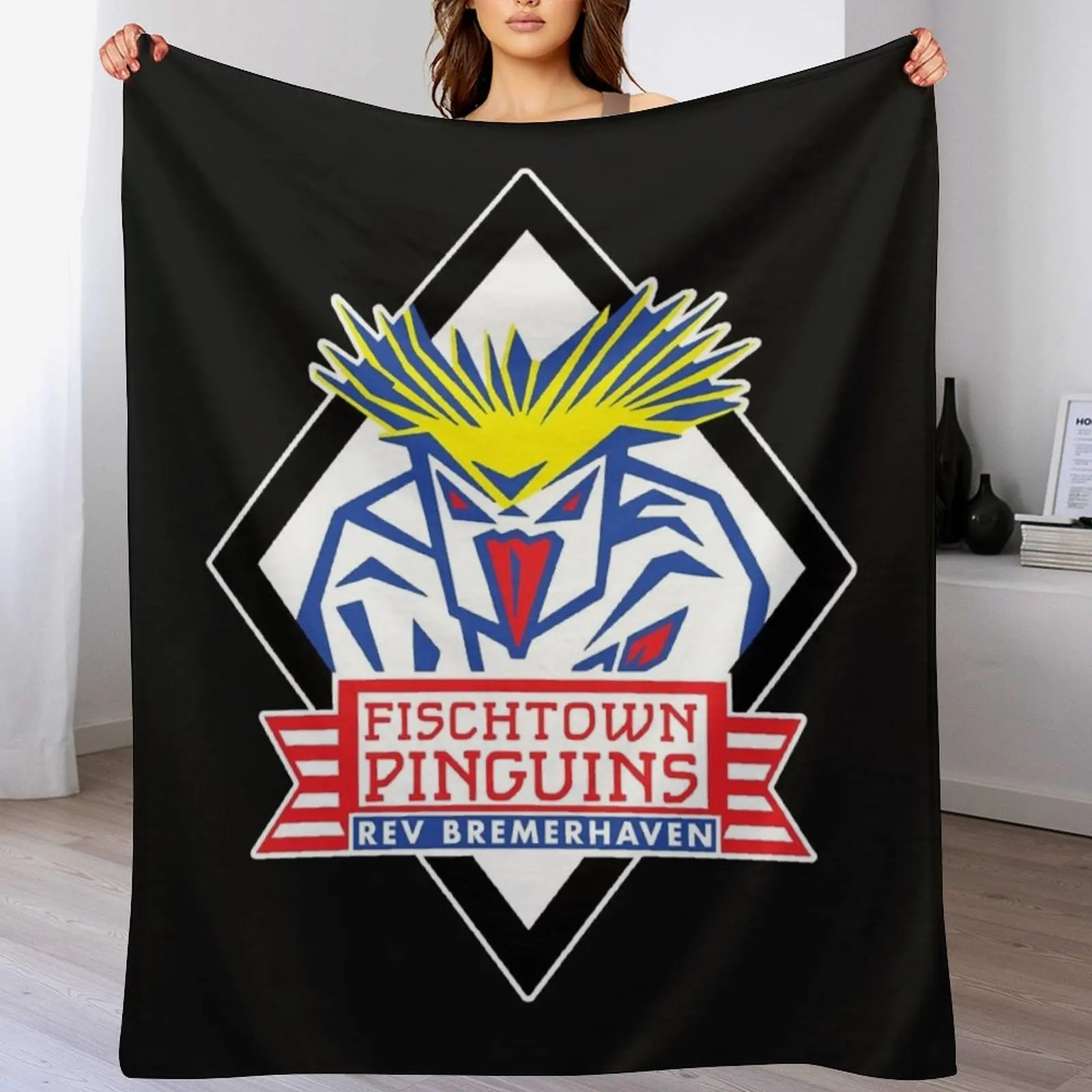 Home Decor Png - Koc z nadrukiem Fischtown Pinguins Essential