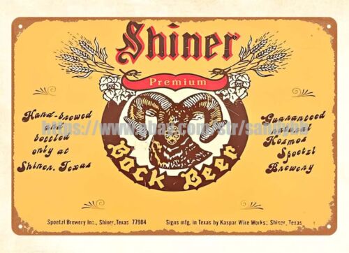Home Decor Online Shopping - Znak metalowy do baru piwniczego Shiner
