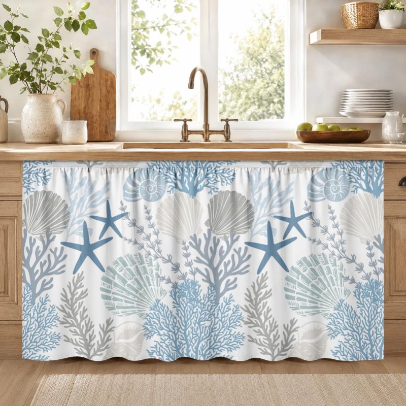 VIKAMA Niebieska Zasłonka Pod  – Home Decor Nautical recenzja i cena
