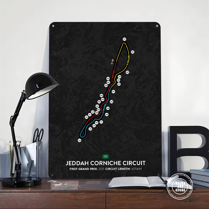 Plakat z teksturą obwodu Jedda – Home Decor Jeddah recenzja i cena