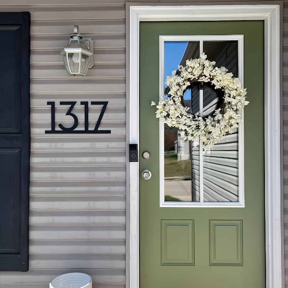 Metalowe tabliczki z numerami  – Home Decor Nearby recenzja i cena