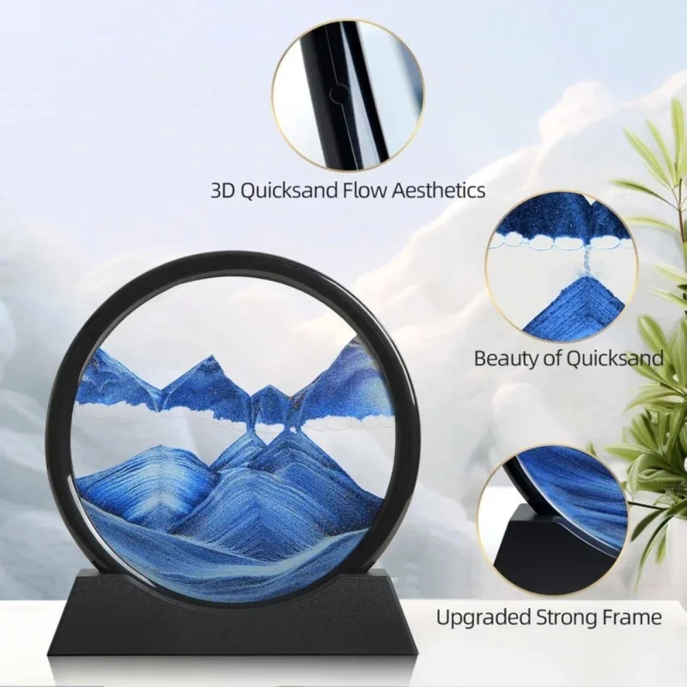 Obraz 3D Klepsydra z Ruchomym  – Home Decor Nautical recenzja i cena