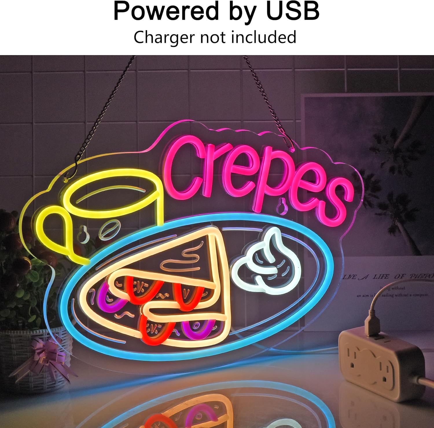 Neon LED w kształcie naleśnikó – Home Decor Nearby recenzja i cena