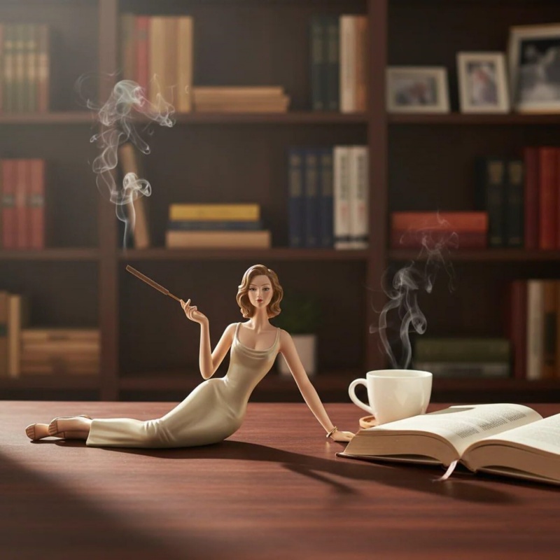 Elegancka figurka damy, podsta – Incense Stick Holder recenzja i cena
