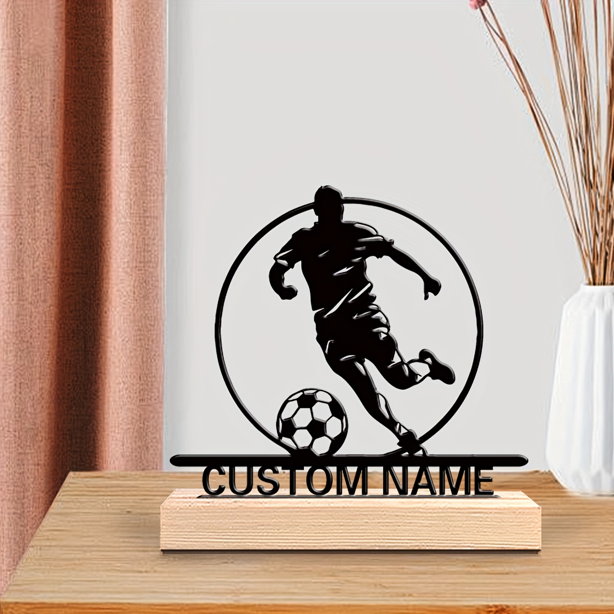 Metalowa statuetka piłkarza z  – Home Decor Design recenzja i cena