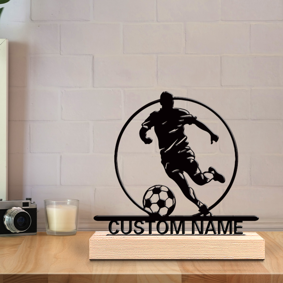 Metalowa statuetka piłkarza z  – Home Decor Design recenzja i cena