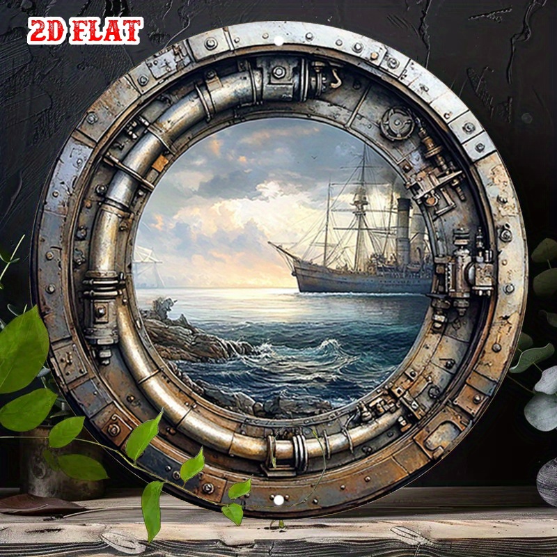 [2D Flat] Metalowy Znak Ścienn – Home Decor Nautical recenzja i cena