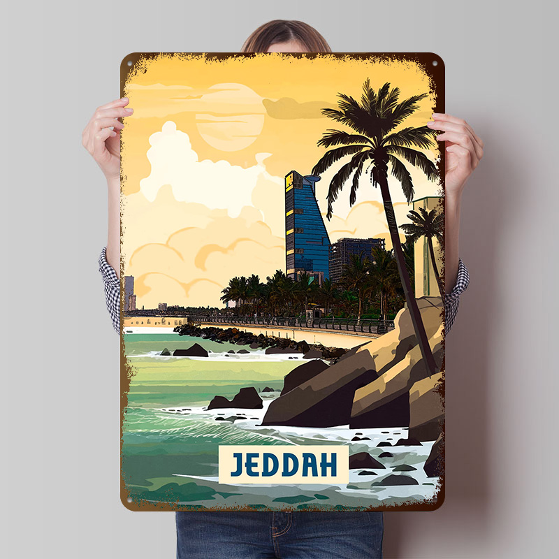 Plakat Jedda, personalizowane  – Home Decor Jeddah recenzja i cena