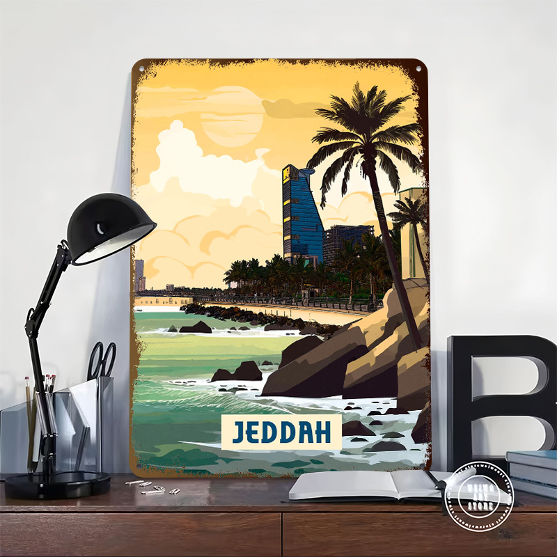 Plakat Jedda, personalizowane  – Home Decor Jeddah recenzja i cena