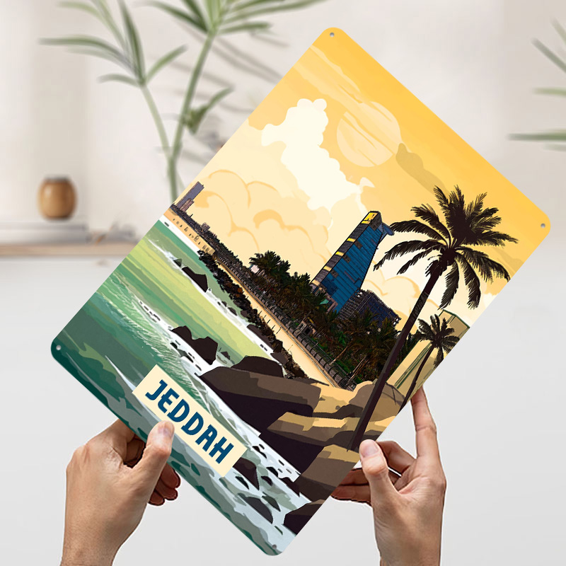 Plakat Jedda, personalizowane  – Home Decor Jeddah recenzja i cena