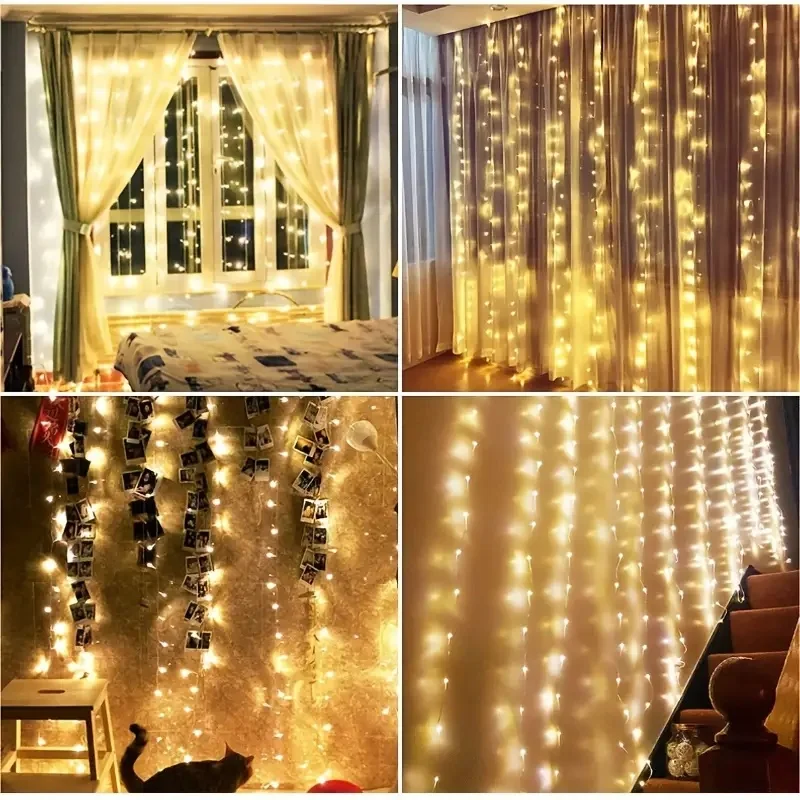 Lampki świąteczne 3M-6M z pilo – String Curtain Light recenzja i cena