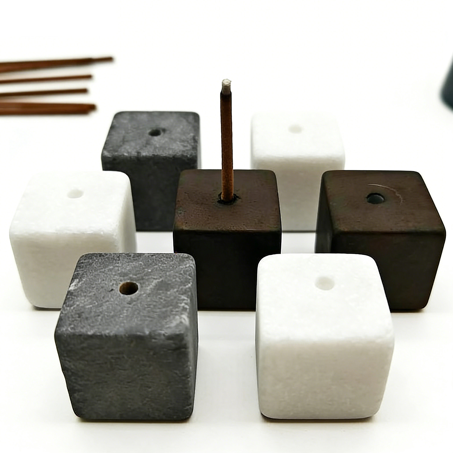 2 szt. Naturalny Kamienny Pods – Incense Stick Holder recenzja i cena