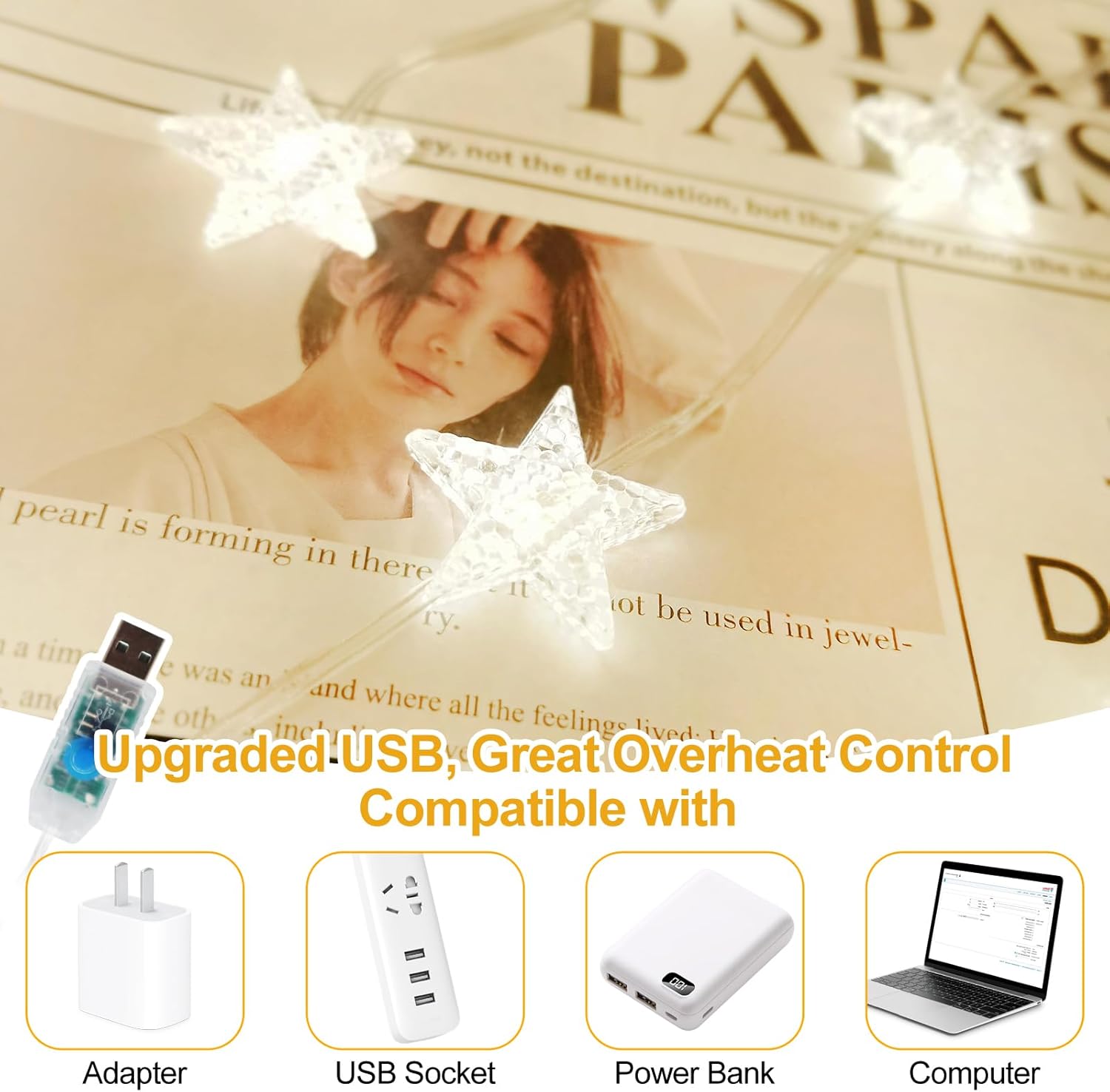 1szt 120 LED Star Curtain Ligh – String Curtain Light recenzja i cena