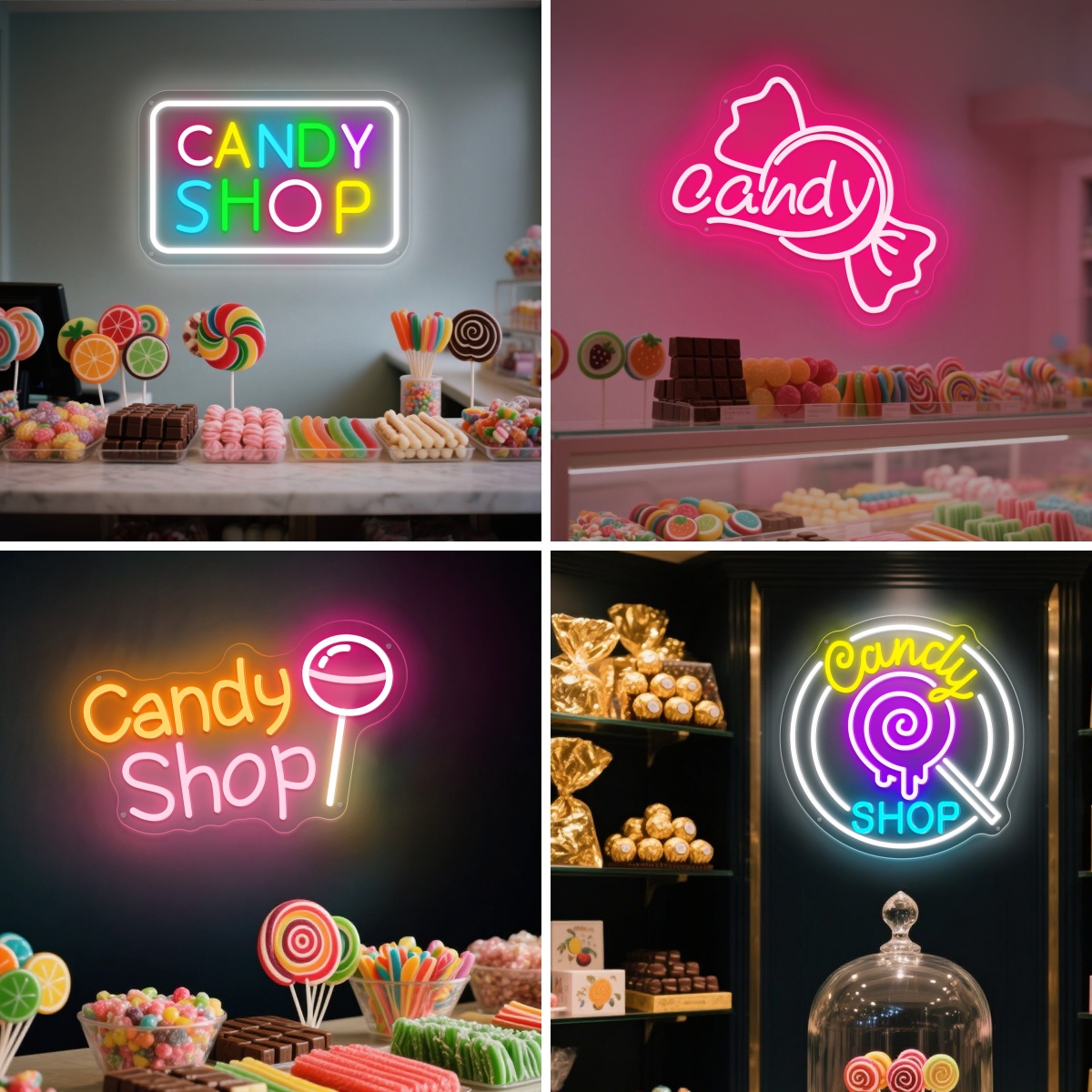 Candy Shop LED Neon Candy Neon – Home Decor Nearby recenzja i cena