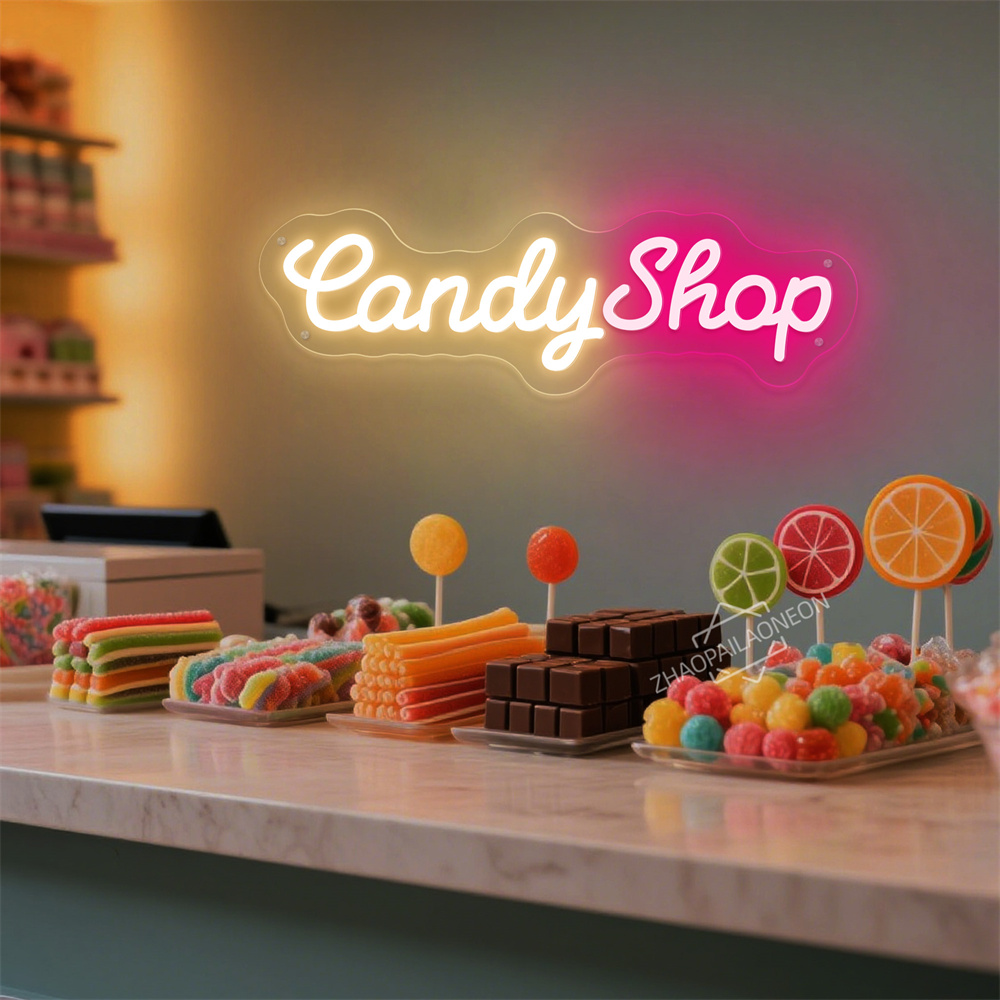 Candy Shop LED Neon Candy Neon – Home Decor Nearby recenzja i cena