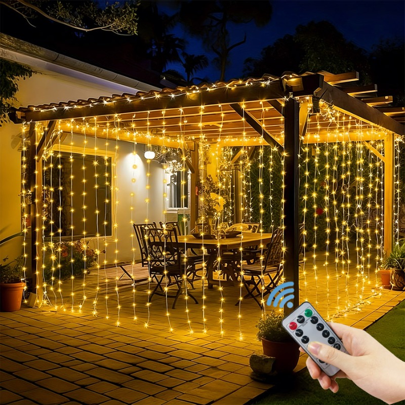 Kurtyna świetlna LED 3/4/6m, g – String Curtain Light recenzja i cena