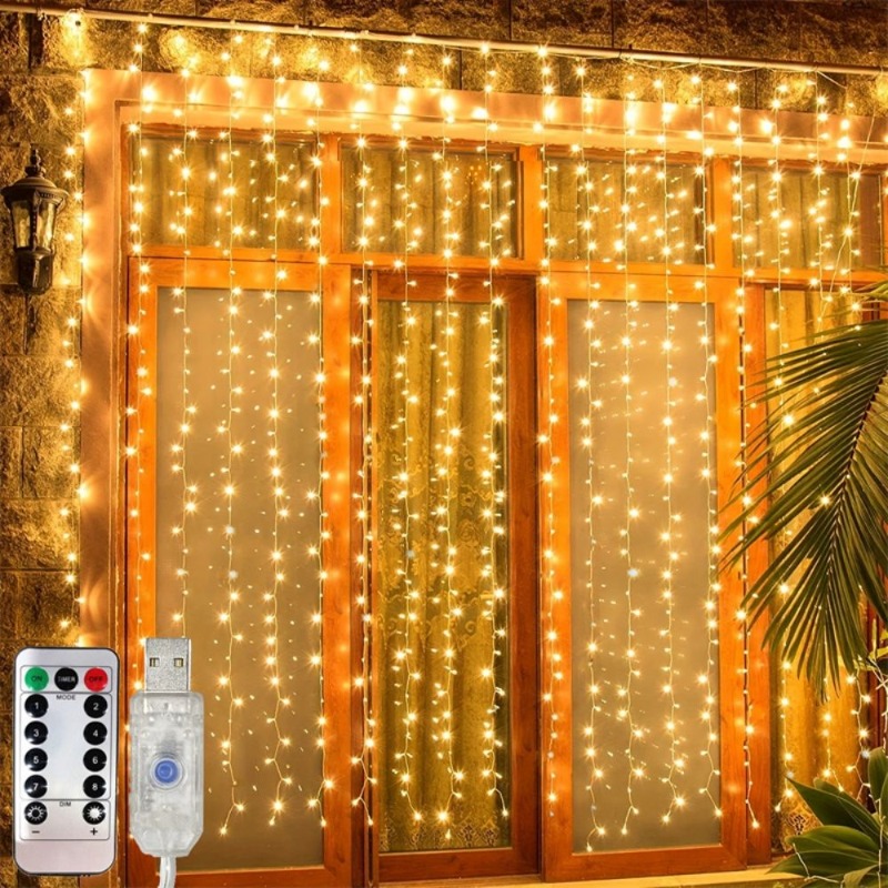 Kurtyna świetlna LED 3/4/6m, g – String Curtain Light recenzja i cena