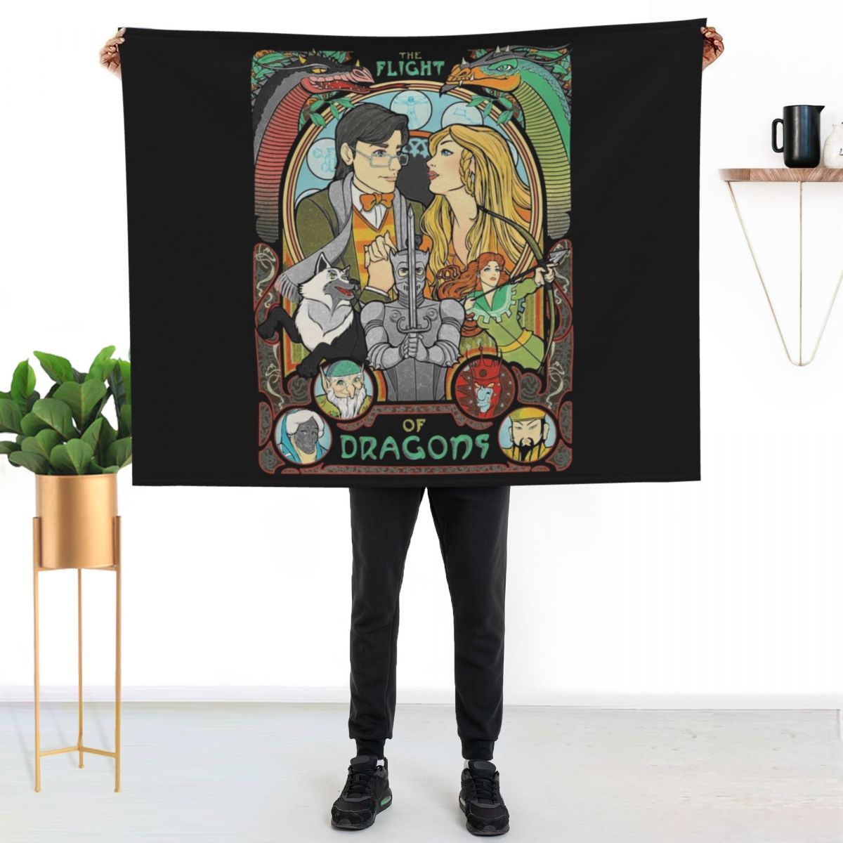 Koc z nadrukiem Flight of Drag – Home Decor Png recenzja i cena