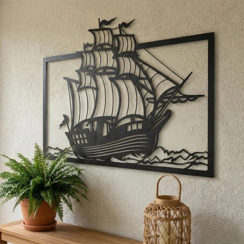 Metalowa dekoracja ścienna z ż – Home Decor Nautical recenzja i cena