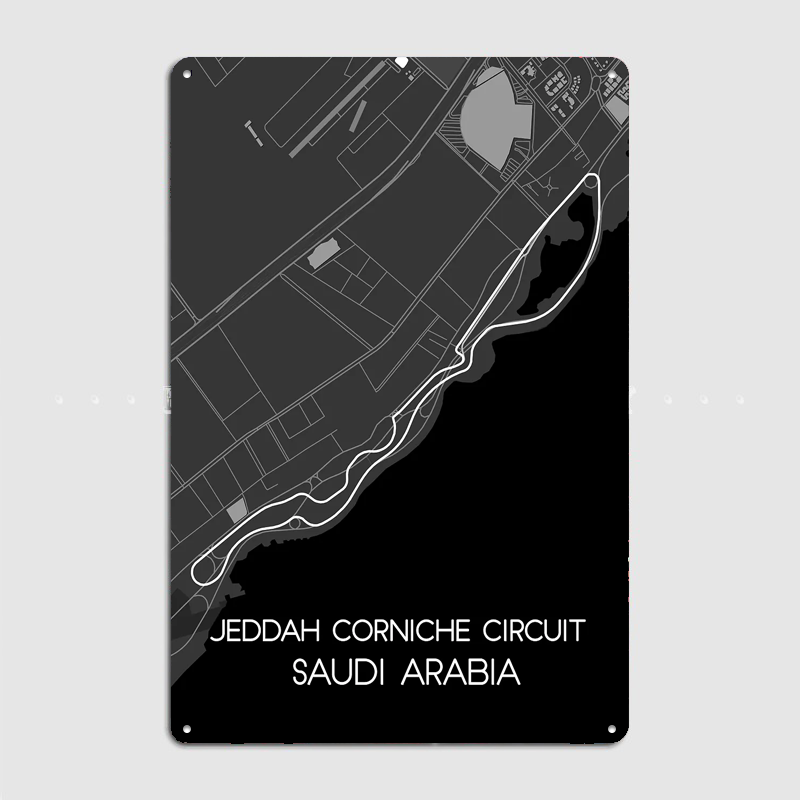 Plakat Metalowy Circuit Cornic – Home Decor Jeddah recenzja i cena
