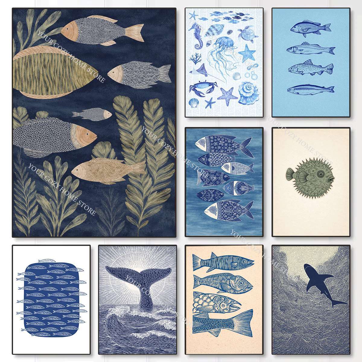 Minimalistyczny plakat artysty – Home Decor Nautical recenzja i cena