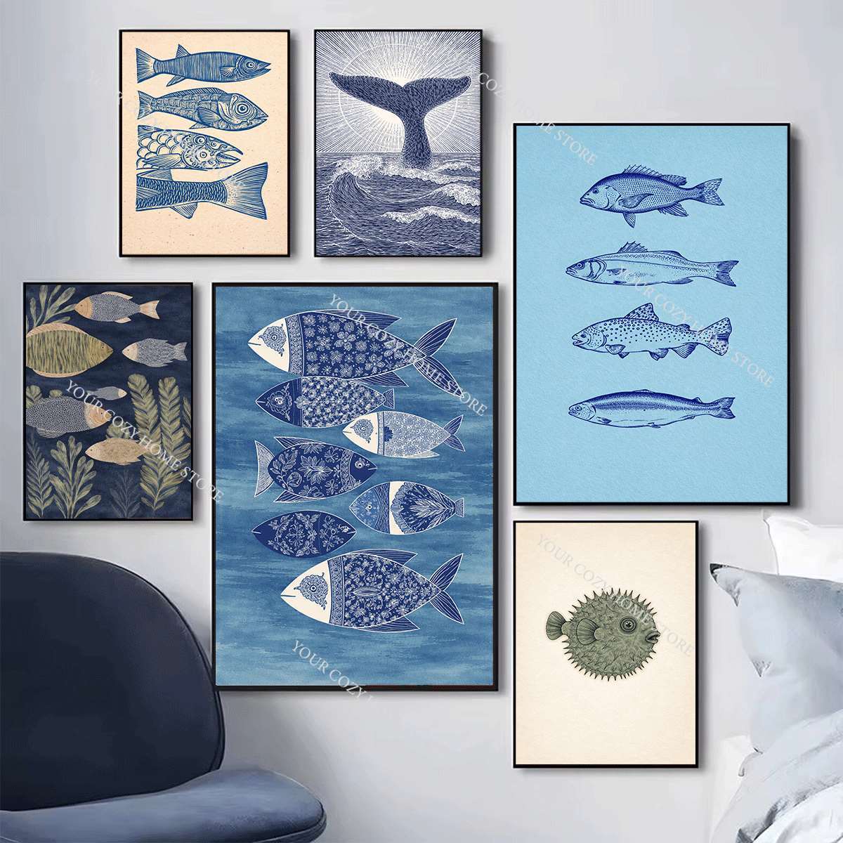Minimalistyczny plakat artysty – Home Decor Nautical recenzja i cena